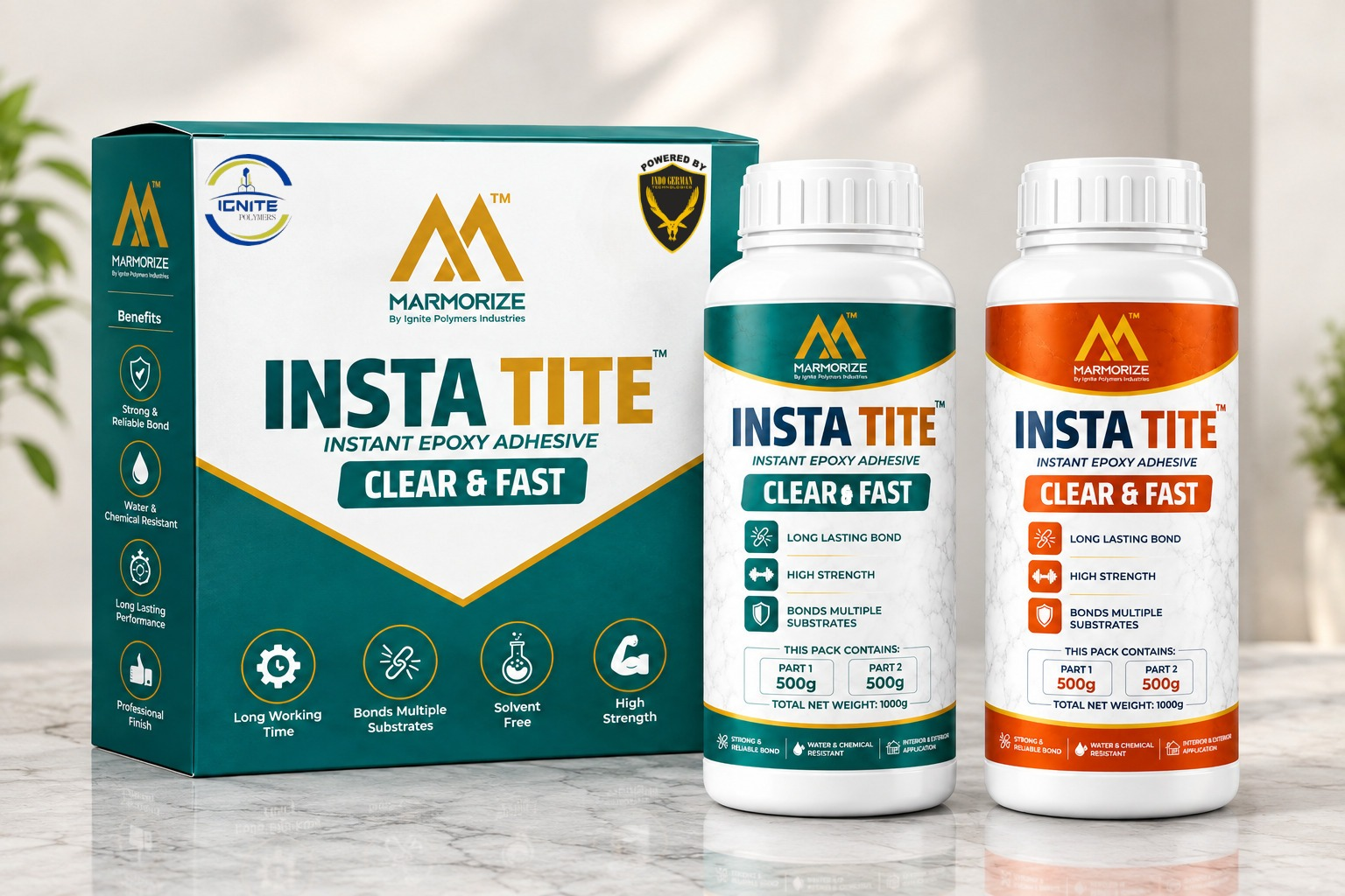 INSTA TITE Clear & Fast instant epoxy adhesive pack