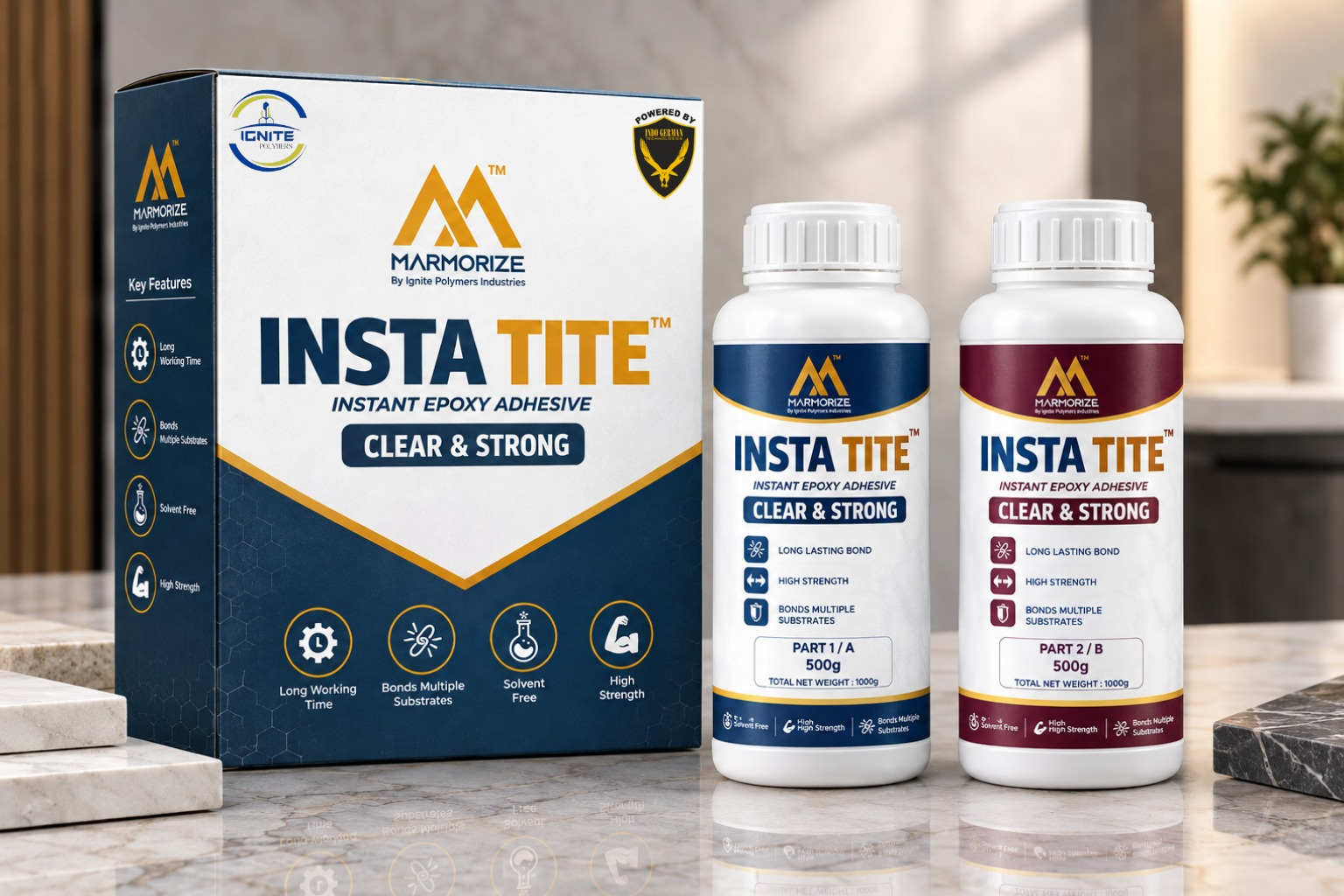 INSTA TITE Clear & Strong instant epoxy adhesive pack